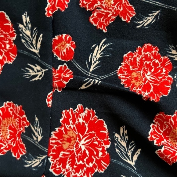 Banana Republic Factory Midi Navy Floral Sheath Dress 8P - Picture 6 of 6